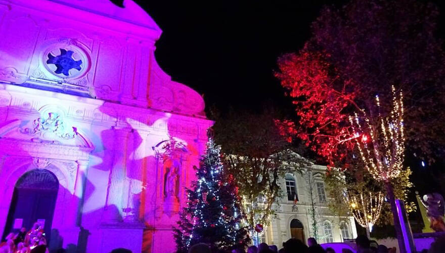 Lancement des illuminations de Noël à Vallauris