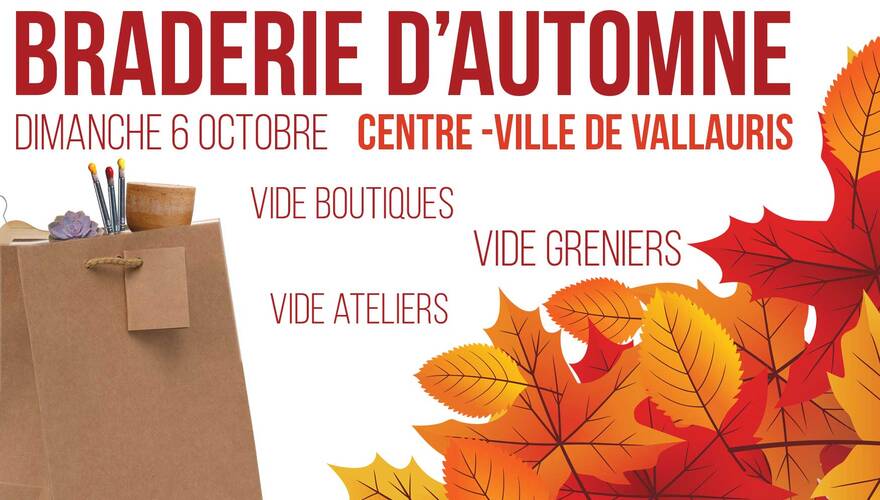 Braderie d'automne à Vallauris