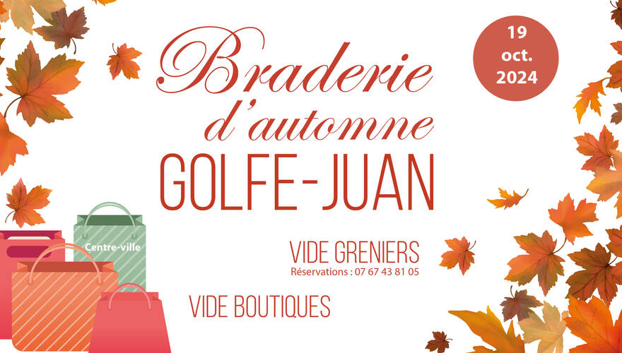 Braderie d'automne à Golfe-Juan